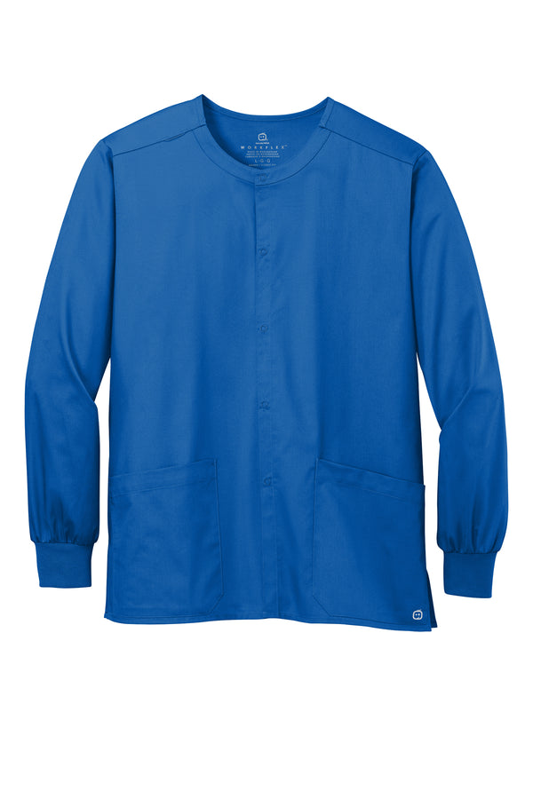 Wink® Unisex WorkFlex Snap-Front Scrub Jacket